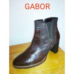 GABOR leren booties. NIEUW. Uitstekend. Maat 7 = 40½.