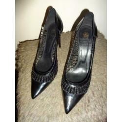 D4A Victor & Rolf lak leren pumps gevlochten werk ZGAN 39