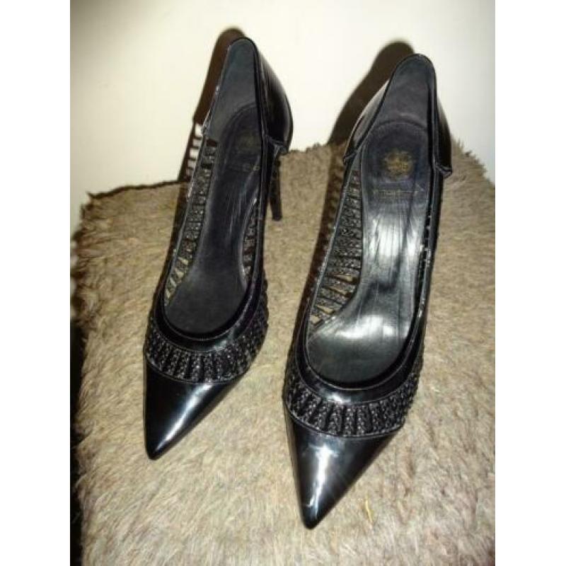 D4A Victor & Rolf lak leren pumps gevlochten werk ZGAN 39