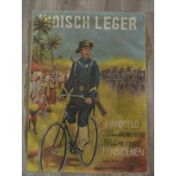 KNIL Schilderij Indische leger handgeld 72 X 52 CM