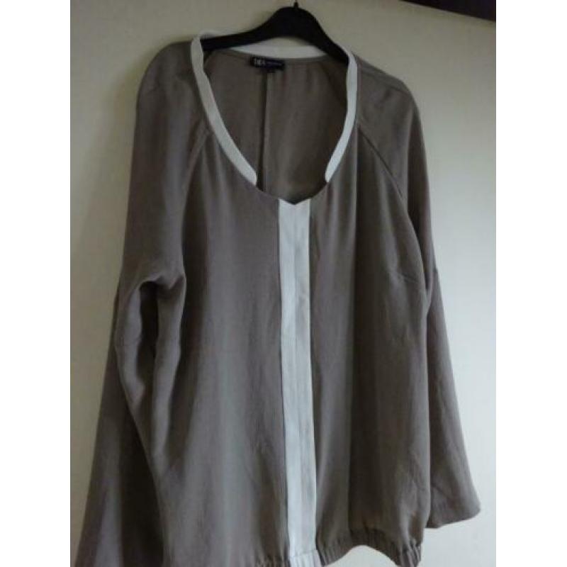 Nieuw didi blouse taupe maat