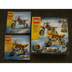 Lego 4893 Revvin' Riders, 3 modellen