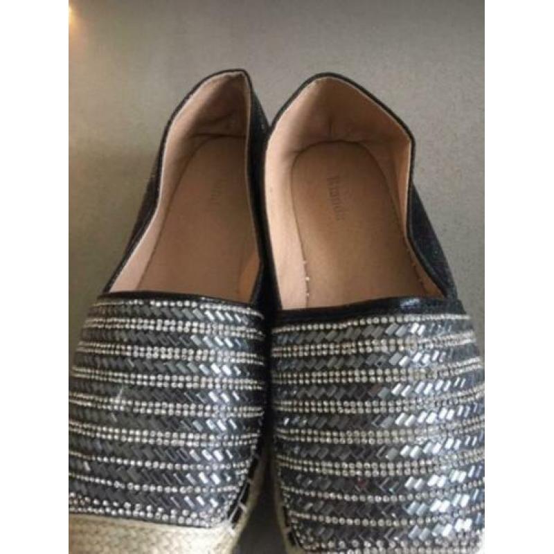 espadrilles zwart goud zgan 38