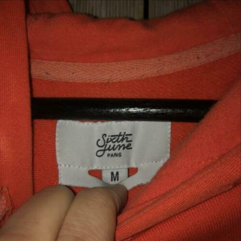 Sixth June Hoodie maat M oranje