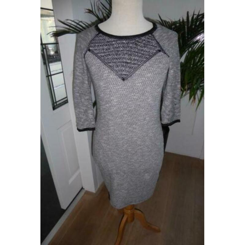 Maison Scotch jurk, zwart/wit, maat 2