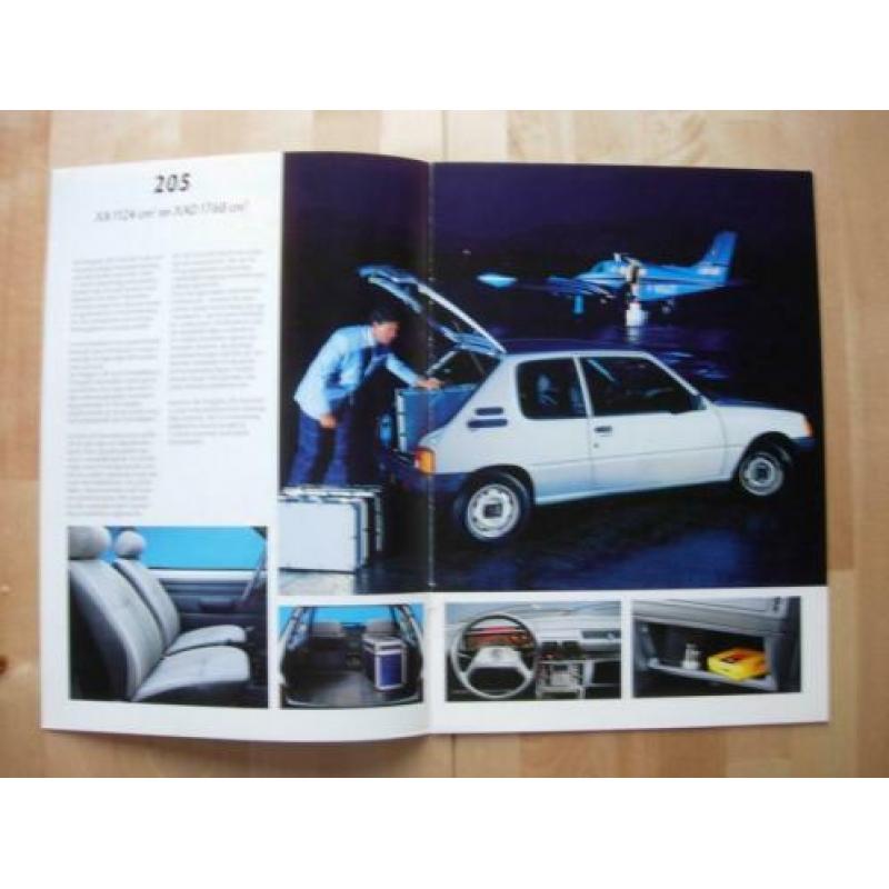 Peugeot 205 XA XAD Multi Brochure ca 1986 - Bestel