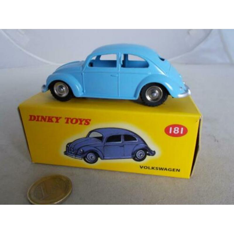 Dinky Toys 181 Volkswagen Kever (Atlas) Nieuw in doos.