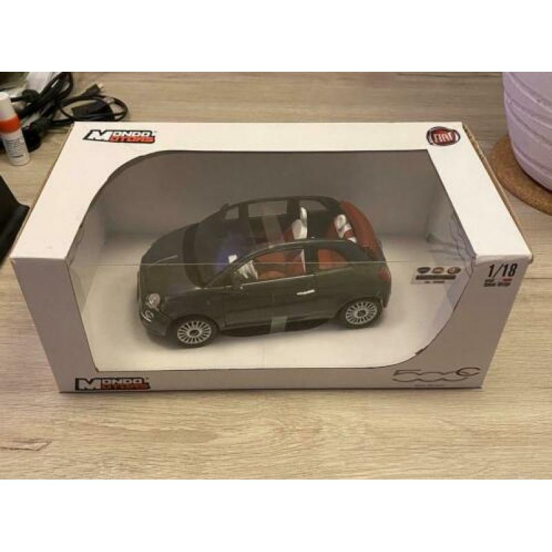 Mondo Motors FIAT 500 White - 1:18 Flawed Stock NIEUW