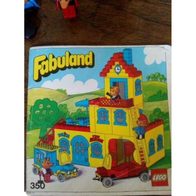 Fabuland Lego set 350 politie en brandweerkazerne