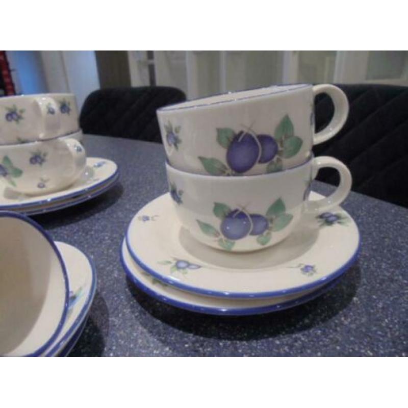 Royal Doulton Everyday Blue Berry kop en schotels