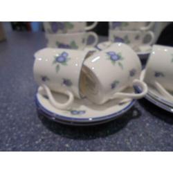 Royal Doulton Everyday Blue Berry kop en schotels