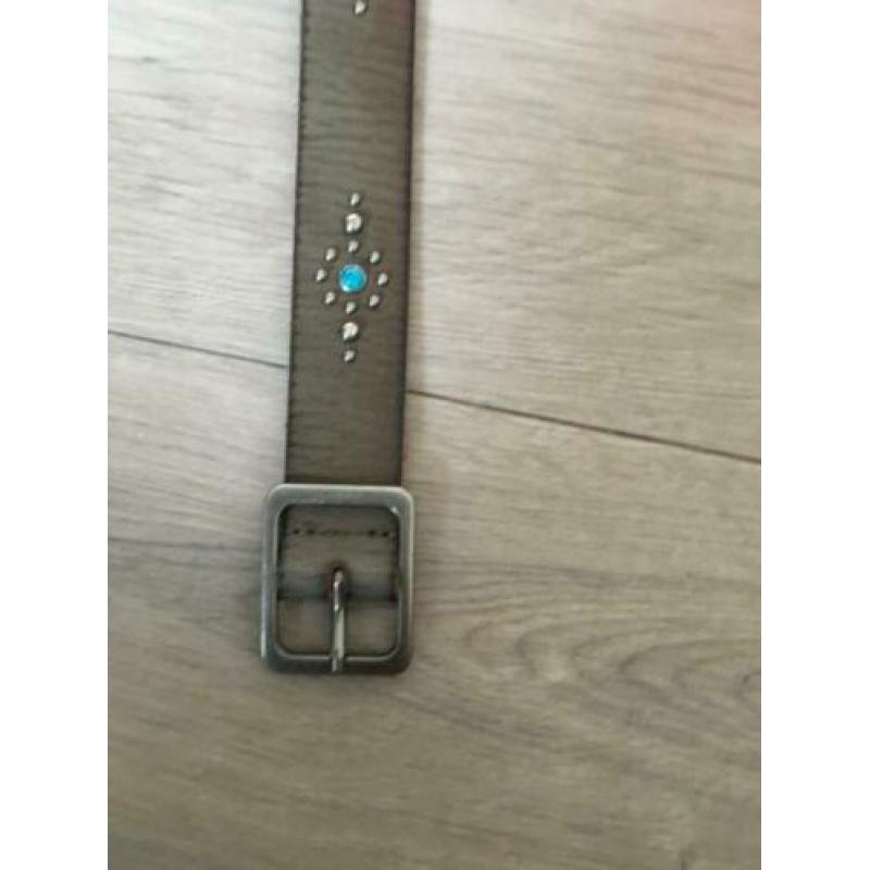 COWBOY BELT echt leren riem, 55 cm NIEUW mt 110 - 128 WR