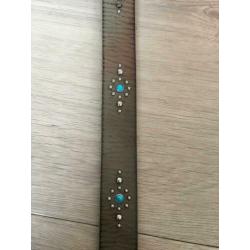 COWBOY BELT echt leren riem, 55 cm NIEUW mt 110 - 128 WR