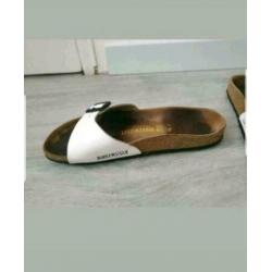 Birkenstock witte slippers