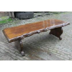 stoere boomstam salontafel 170 cm lang robuust