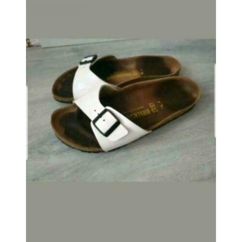 Birkenstock witte slippers