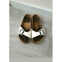 Birkenstock witte slippers