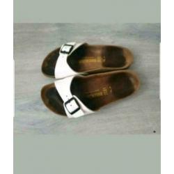 Birkenstock witte slippers