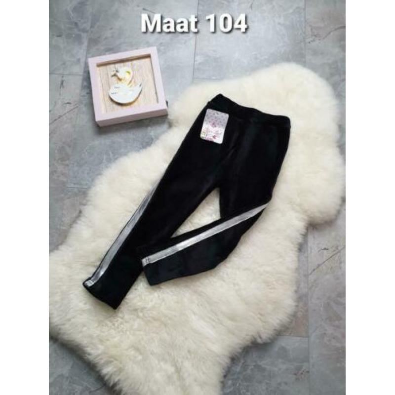 Maat 104 NIEUWE Meisjes Gestreepte Broek KIDS LOCK *