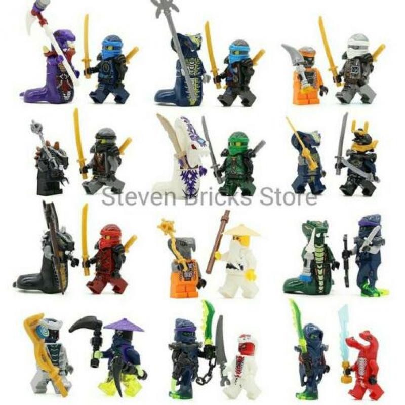 Nieuw! 24 Ninjago Poppetjes Voor €13,50! Custom Lego