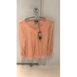 Enjoy blouse licht zalm tint maat 38/medium nieuw