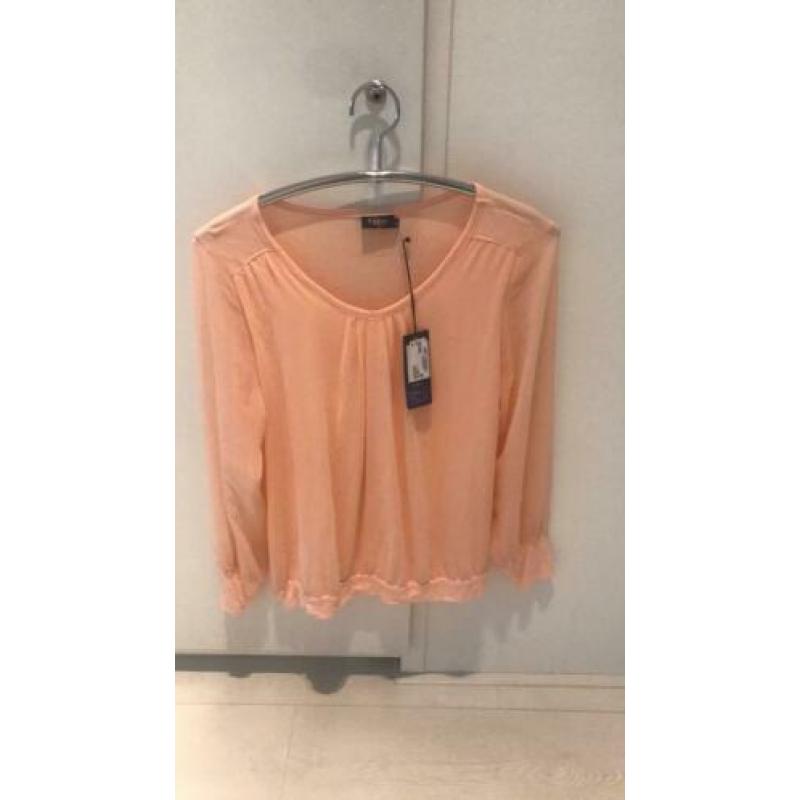 Enjoy blouse licht zalm tint maat 38/medium nieuw