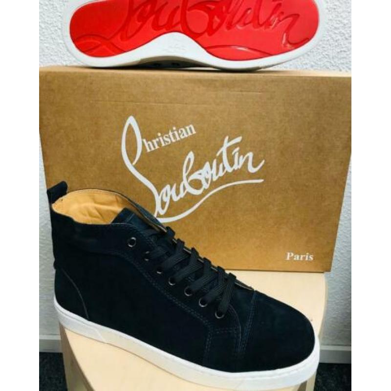 Heren schoenen louboutin hoog suède