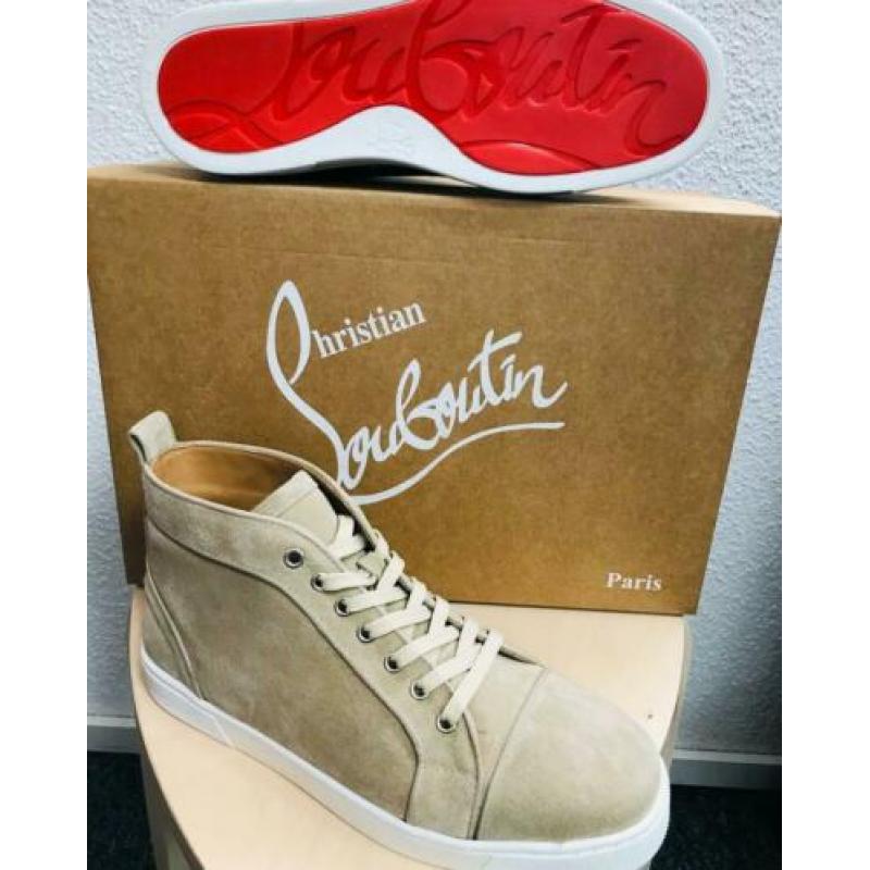 Heren schoenen louboutin hoog suède