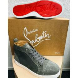 Heren schoenen louboutin hoog suède