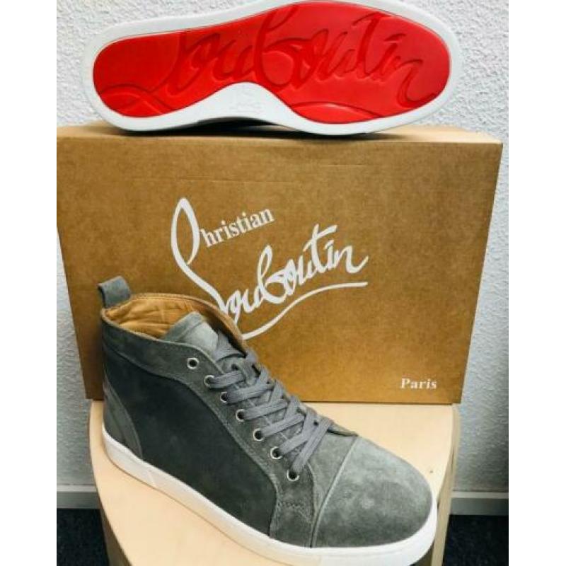 Heren schoenen louboutin hoog suède