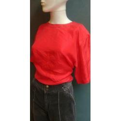 Vintage blouse - shirt (80s/90s) volledig van zijde ( MT M)