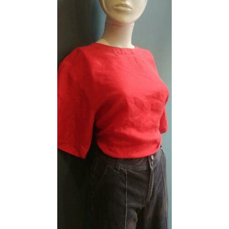 Vintage blouse - shirt (80s/90s) volledig van zijde ( MT M)