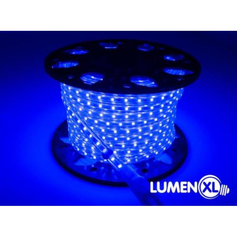 LED strip LEDstrip Lichtslang Blauw 25 meter 230V